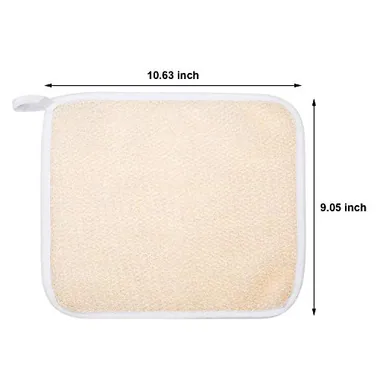 Tatuo 5-Piece Exfoliating Washcloth, Beige